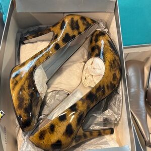 Leopard Print Women's Heels